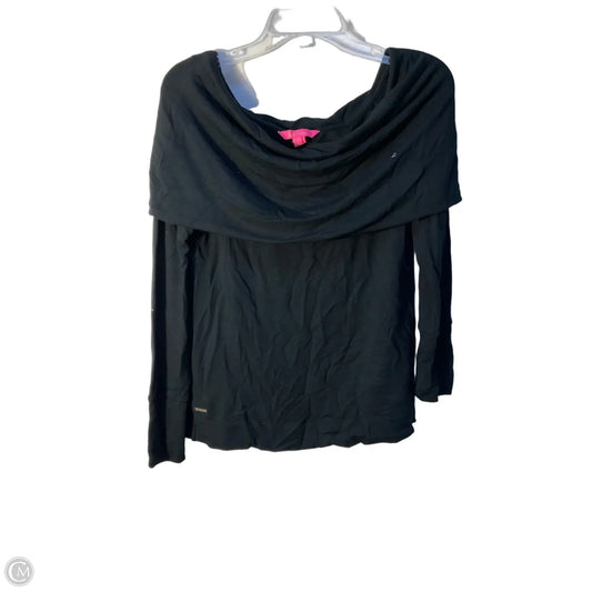 Top Long Sleeve Designer By Lilly Pulitzer In Black, Size: S