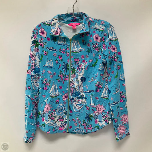 Jacket Designer By Lilly Pulitzer In Blue & Pink, Size: Xxs