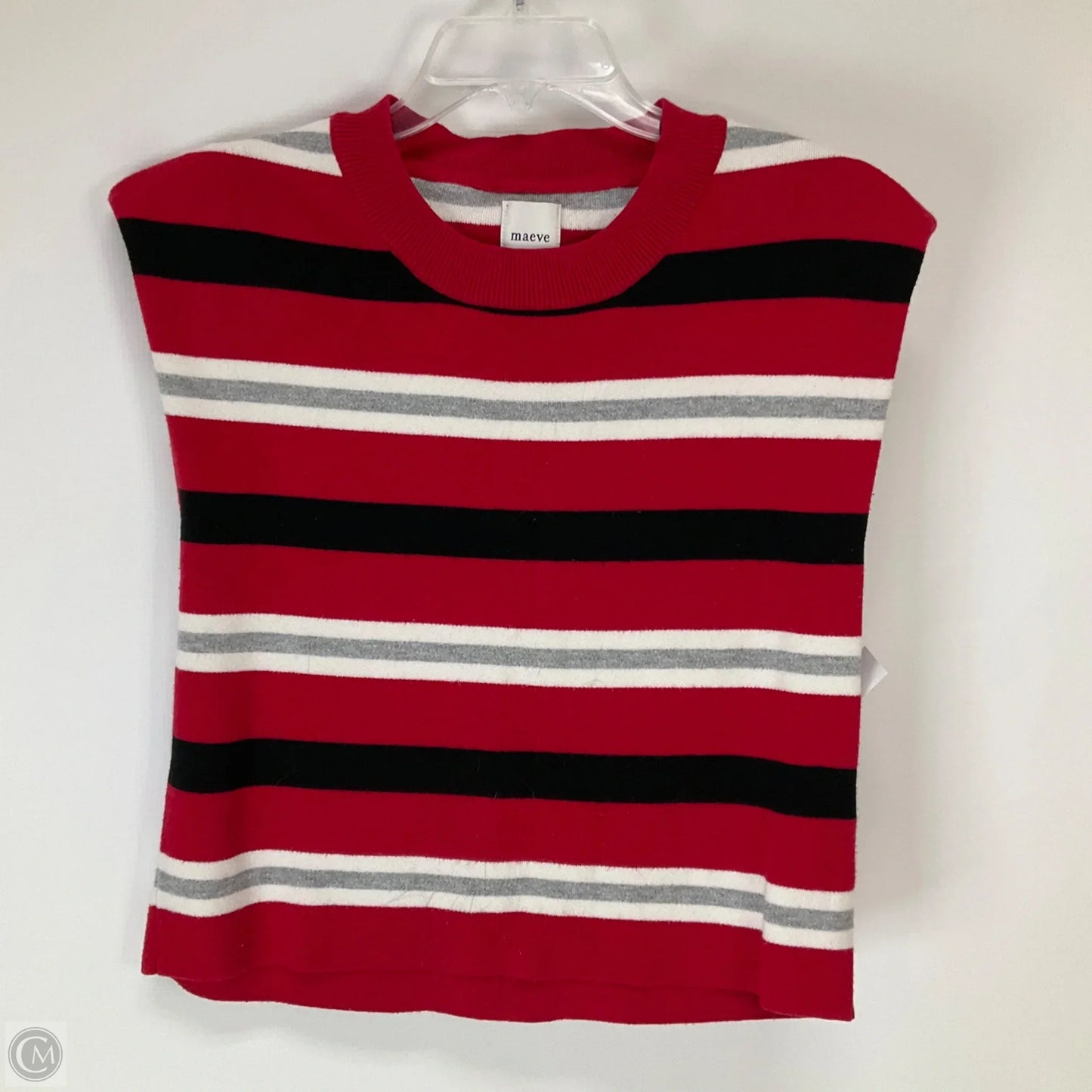 Top Sleeveless By Maeve In Striped Pattern, Size: Xs
