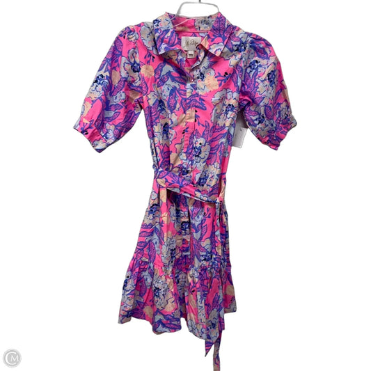 Dress Designer By Lilly Pulitzer In Pink & Purple, Size: 0