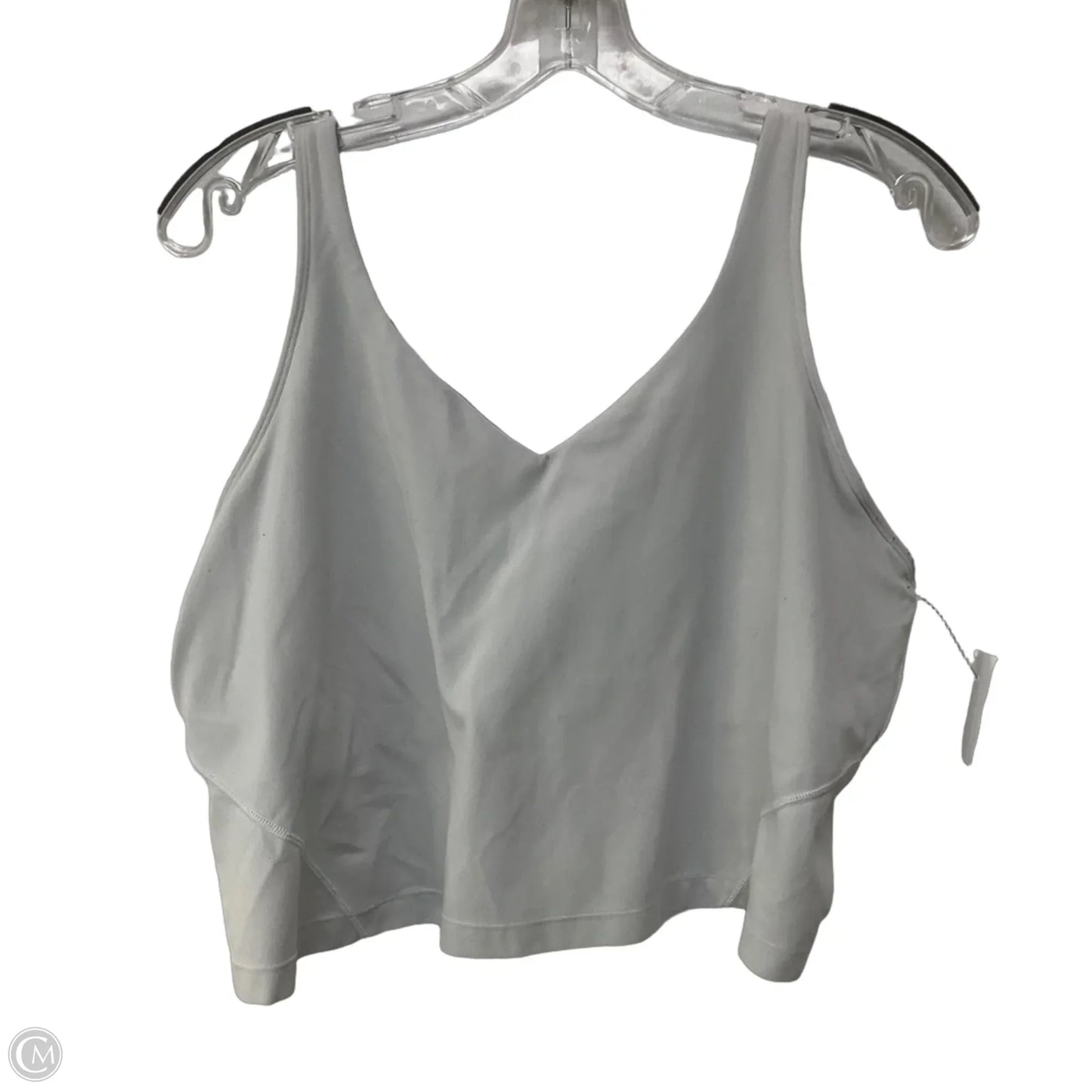 Athletic Tank Top By Lululemon In White, Size: 18