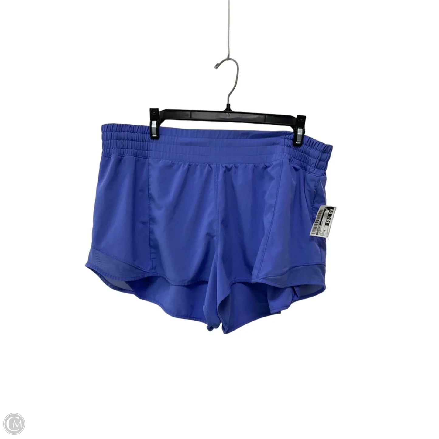 Athletic Shorts By Lululemon In Blue, Size: 14