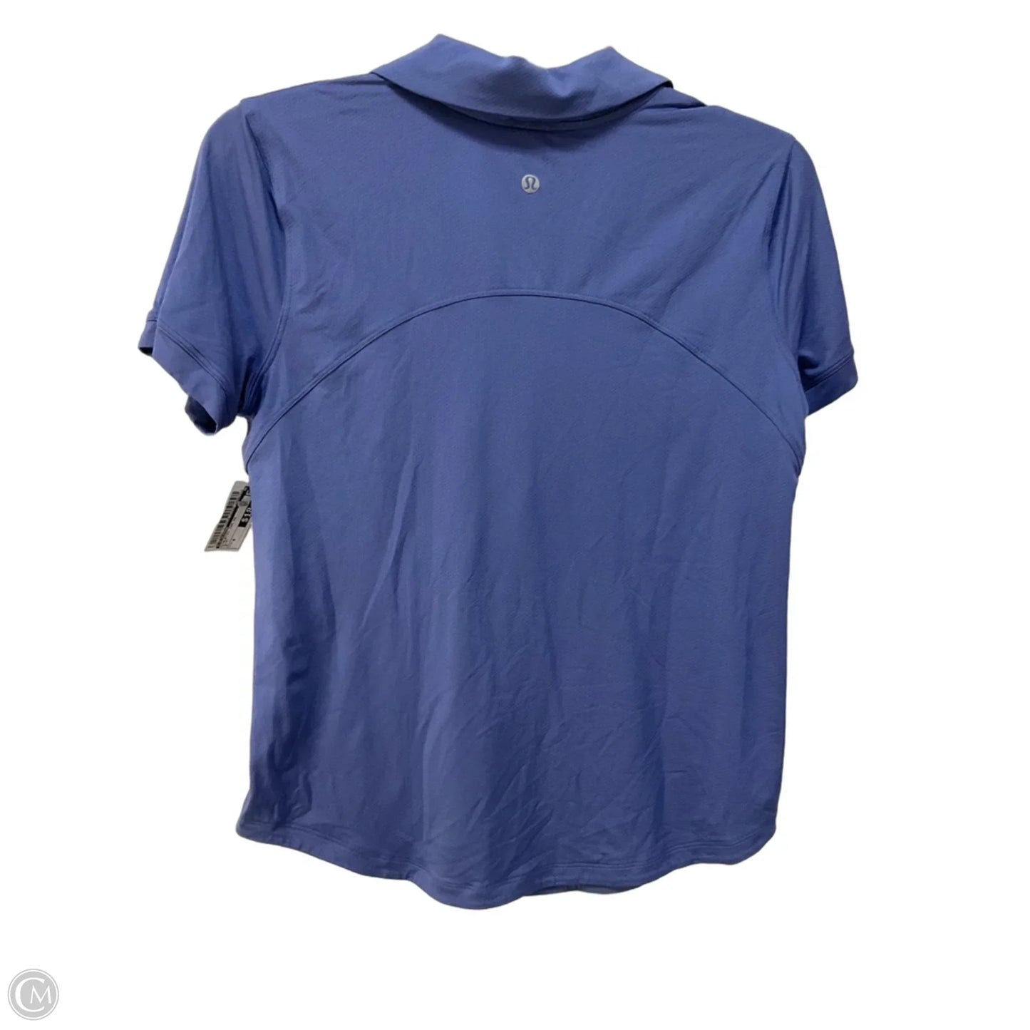 Athletic Top Short Sleeve By Lululemon In Blue, Size: 8