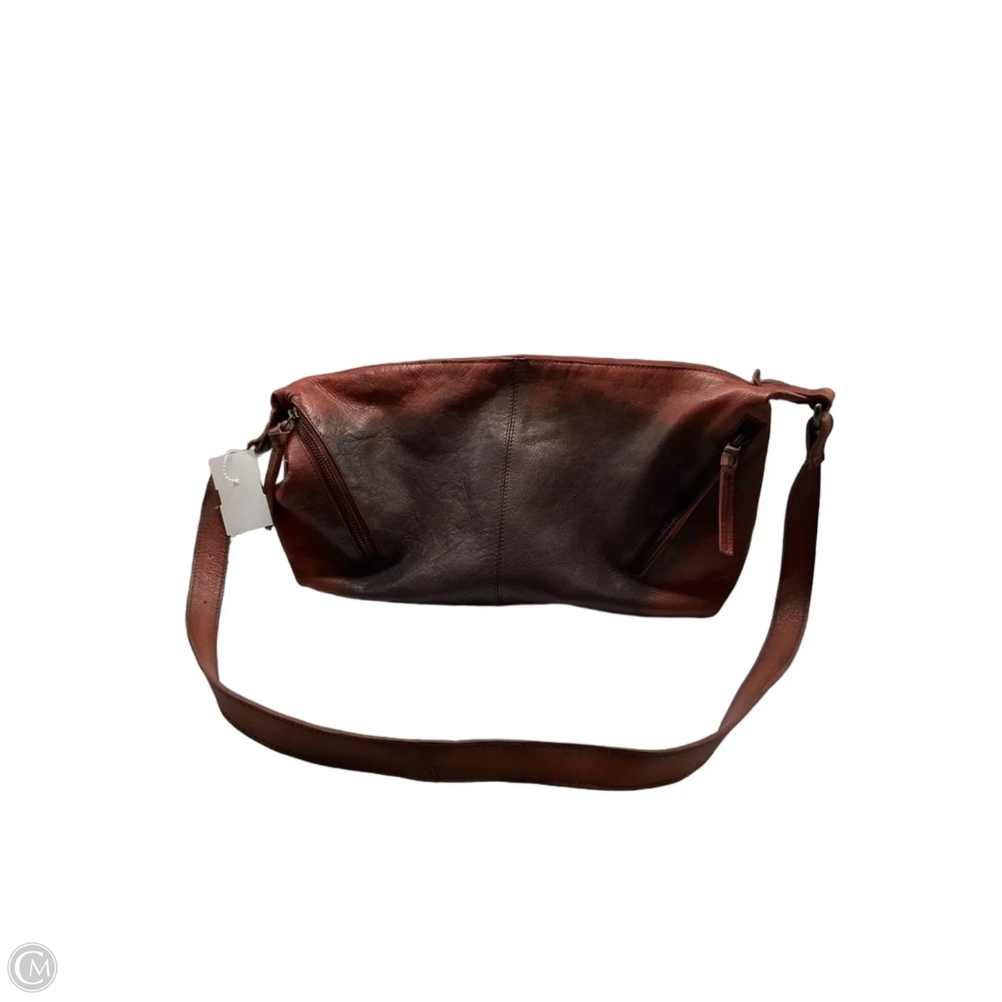 Handbag Leather By Free People, Size: Medium