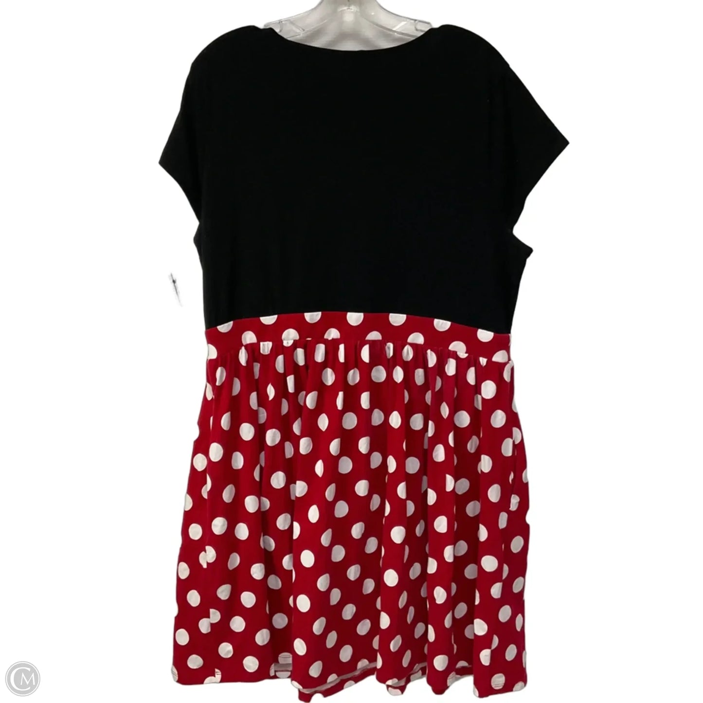 Dress Casual Midi By Disney In Black & Red, Size: 2x