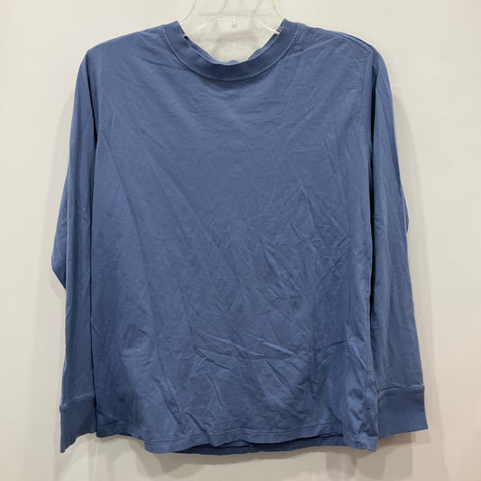 Athletic Top Long Sleeve Crewneck By Lululemon In Blue, Size: 6