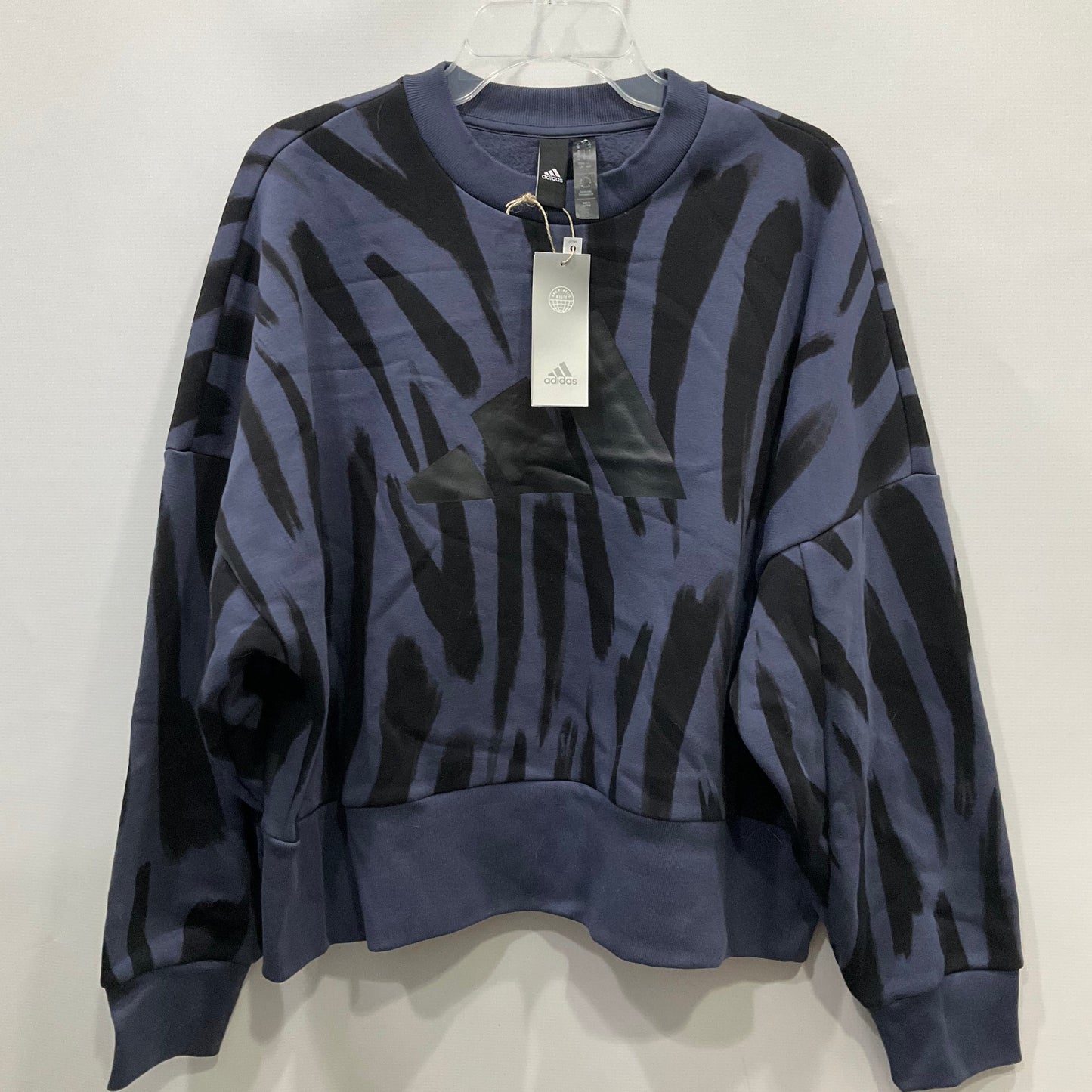 Sweatshirt Crewneck By Adidas In Blue, Size: L