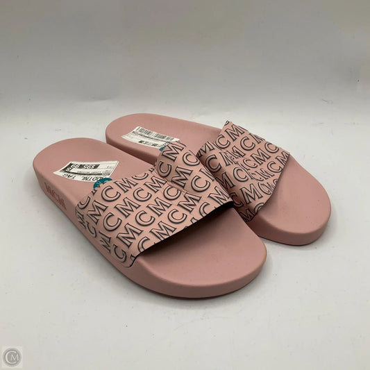 Shoes Luxury Designer By Mcm In Pink, Size: 7