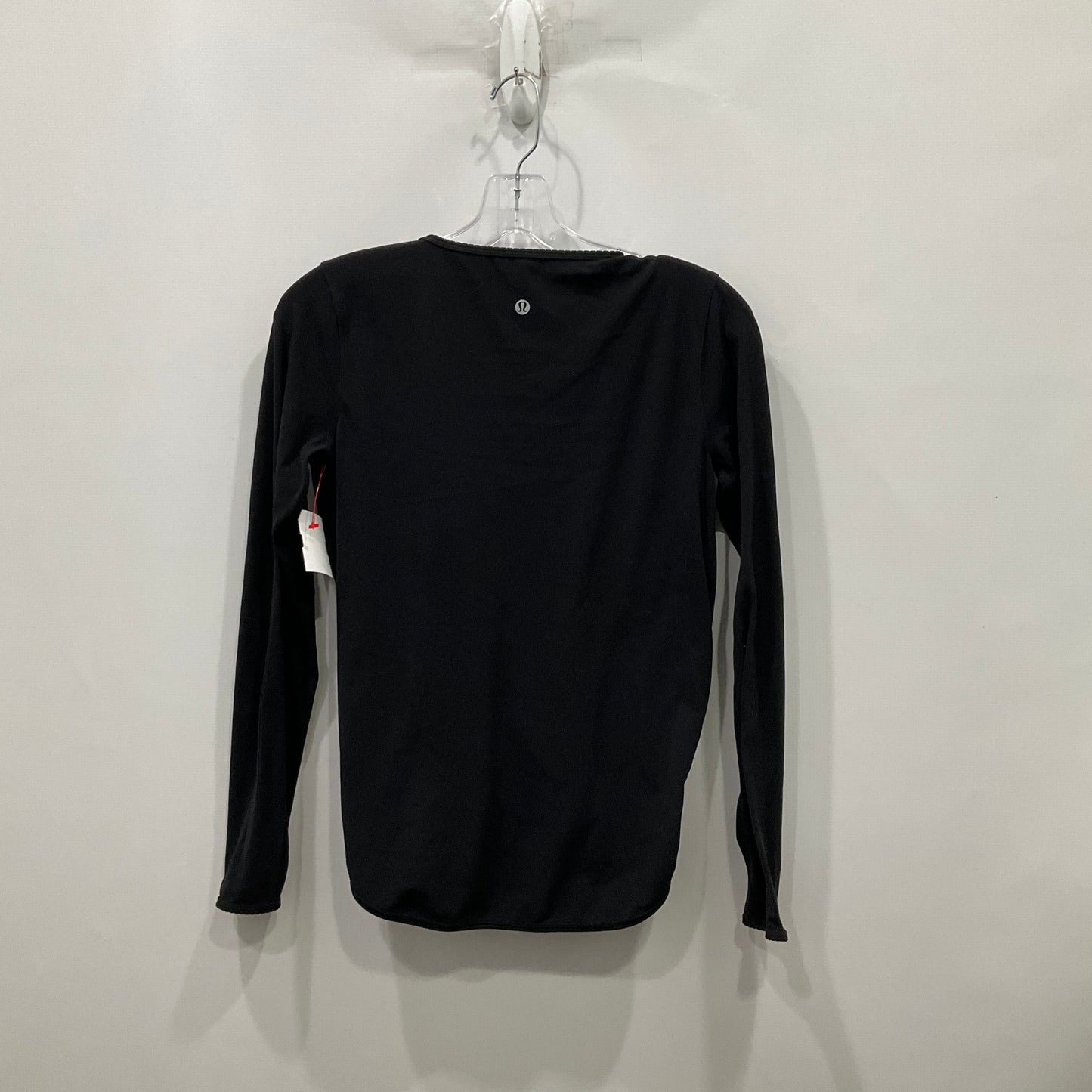 Athletic Top Long Sleeve Crewneck By Lululemon In Black, Size: 8