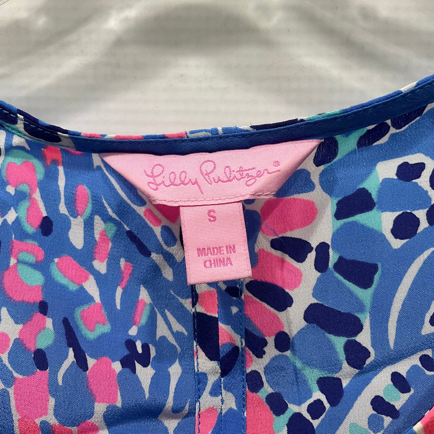 Blue Top Sleeveless Lilly Pulitzer, Size S