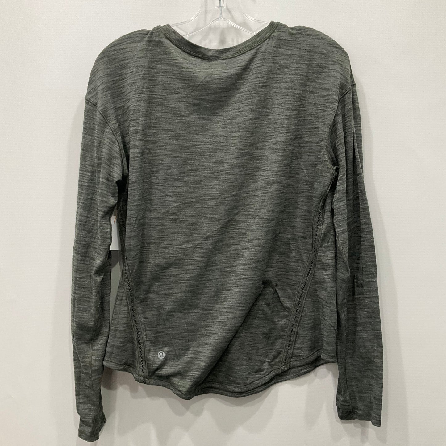 Athletic Top Long Sleeve Crewneck By Lululemon In Green, Size: 6