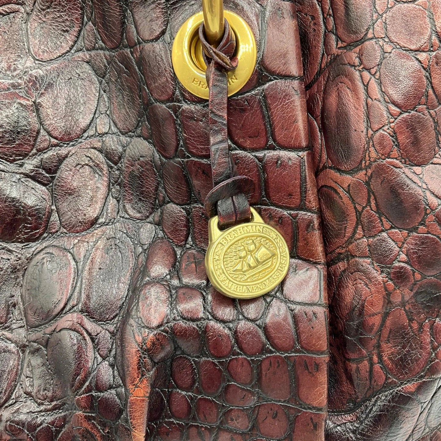 Handbag Designer By Brahmin, Size: Medium