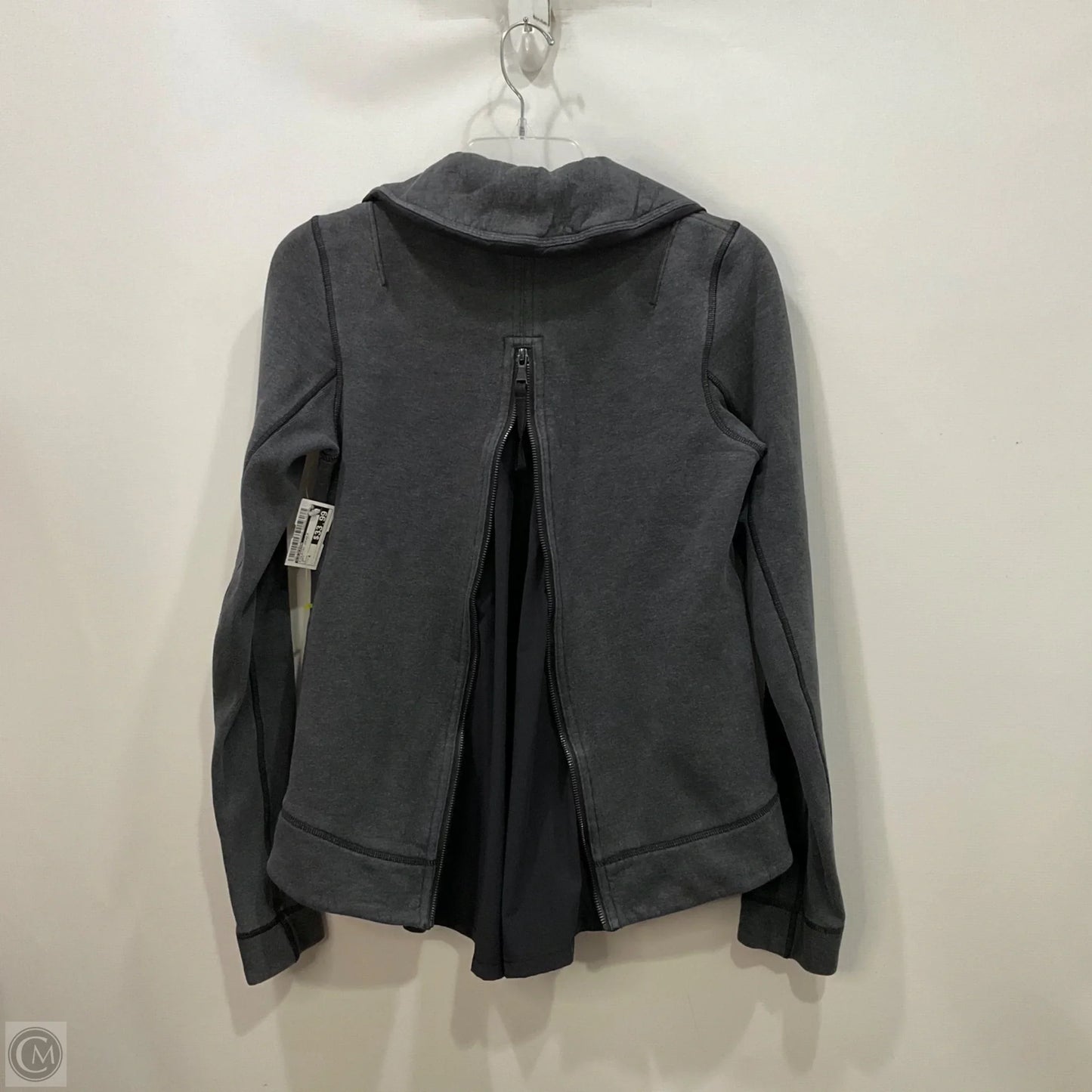 Athletic Jacket By Lululemon In Grey, Size: 4