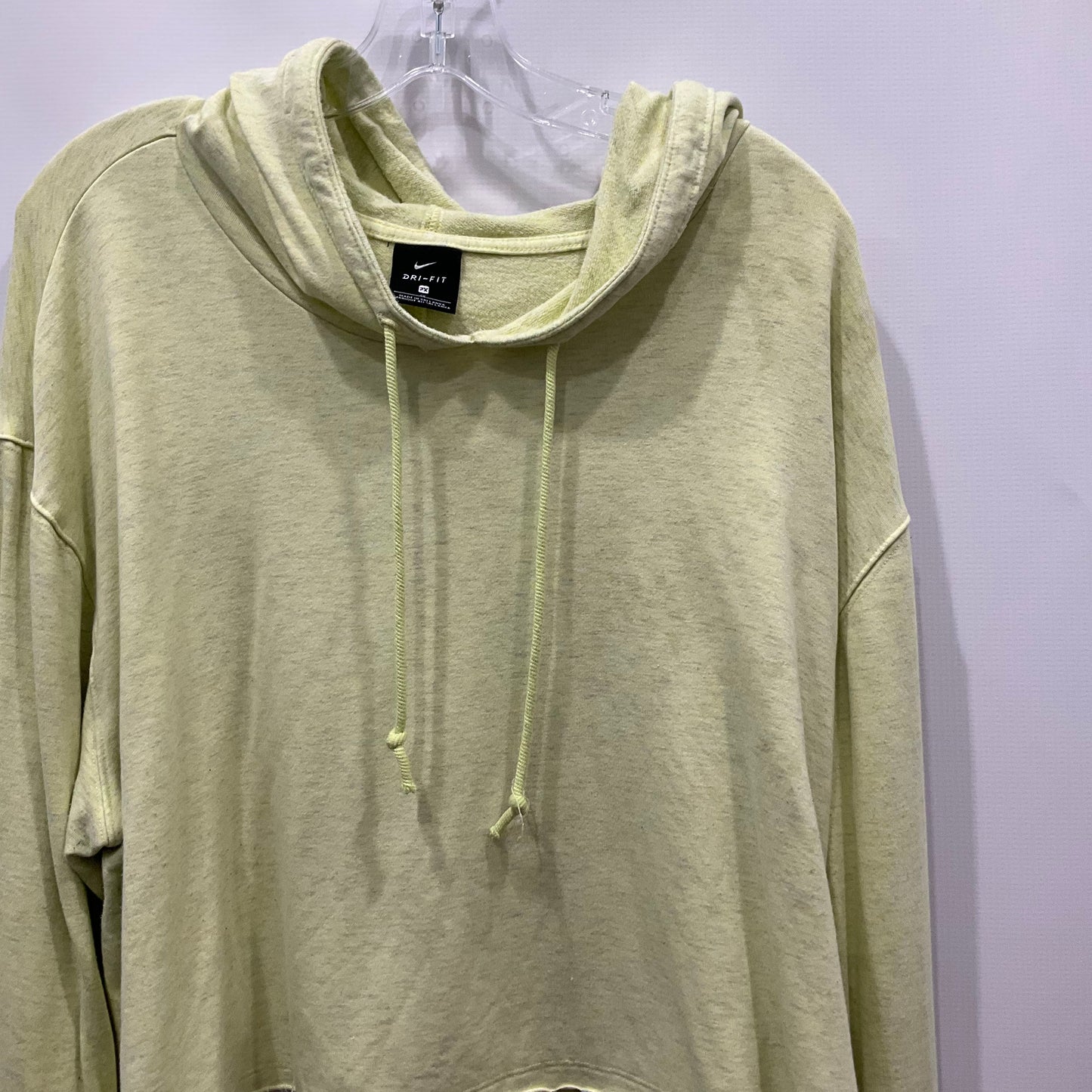 Yellow Sweatshirt Hoodie Crewneck Nike Apparel, Size 2x