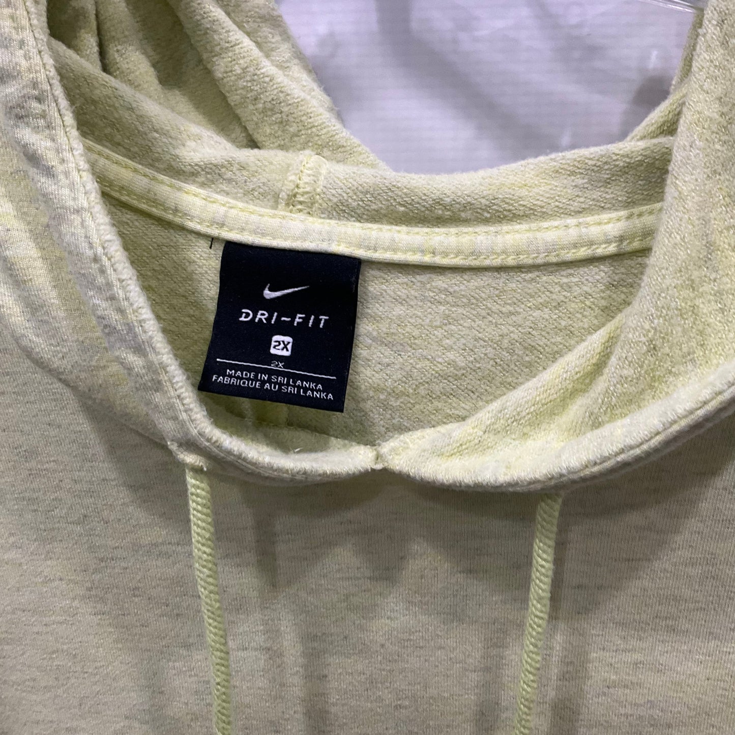 Yellow Sweatshirt Hoodie Crewneck Nike Apparel, Size 2x