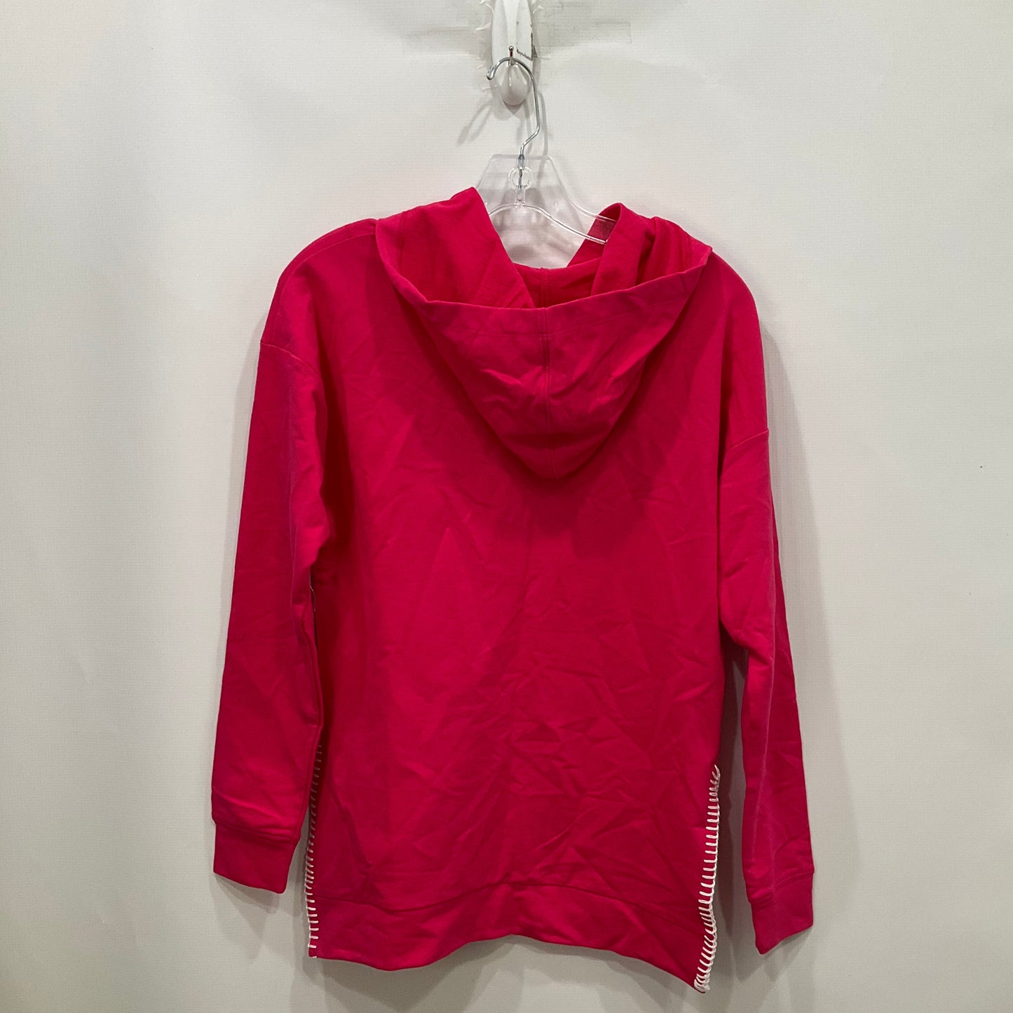 Sweatshirt Hoodie By Three Dots In Pink, Size: S