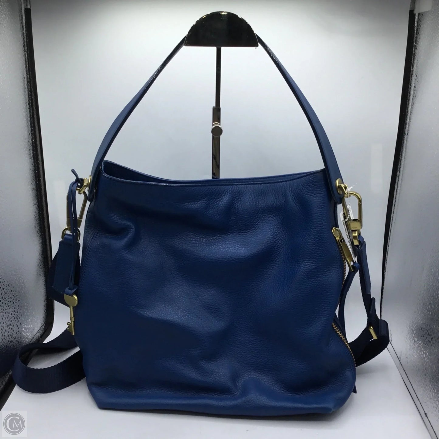 Crossbody Leather By Fossil, Size: Medium