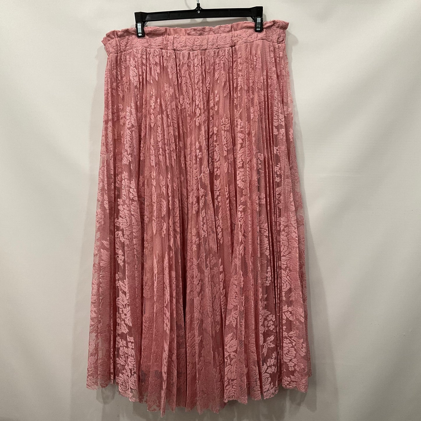 Pink Skirt Maxi Clothes Mentor, Size 1x