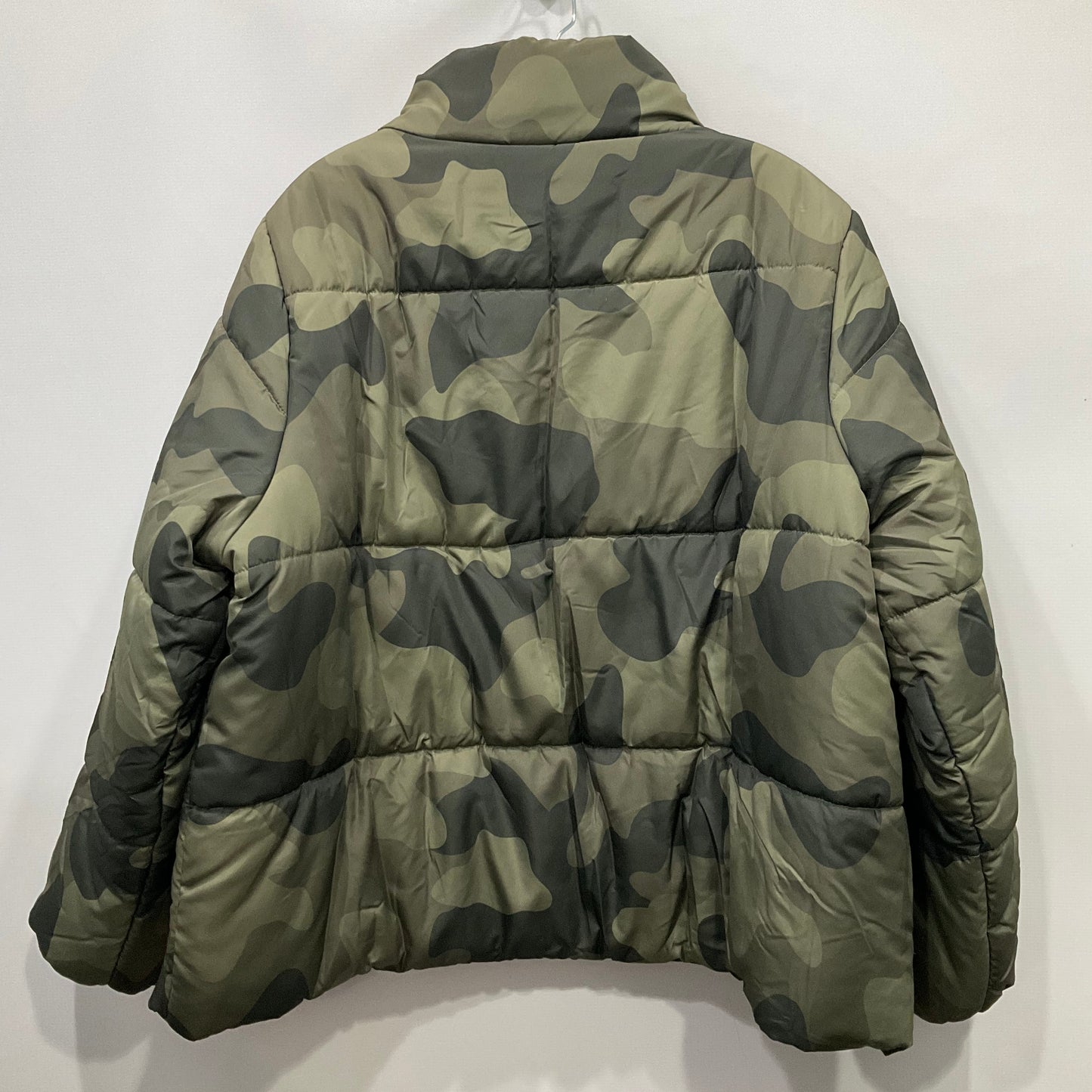 Coat Puffer & Quilted By Mudpie In Camouflage Print, Size: Xl