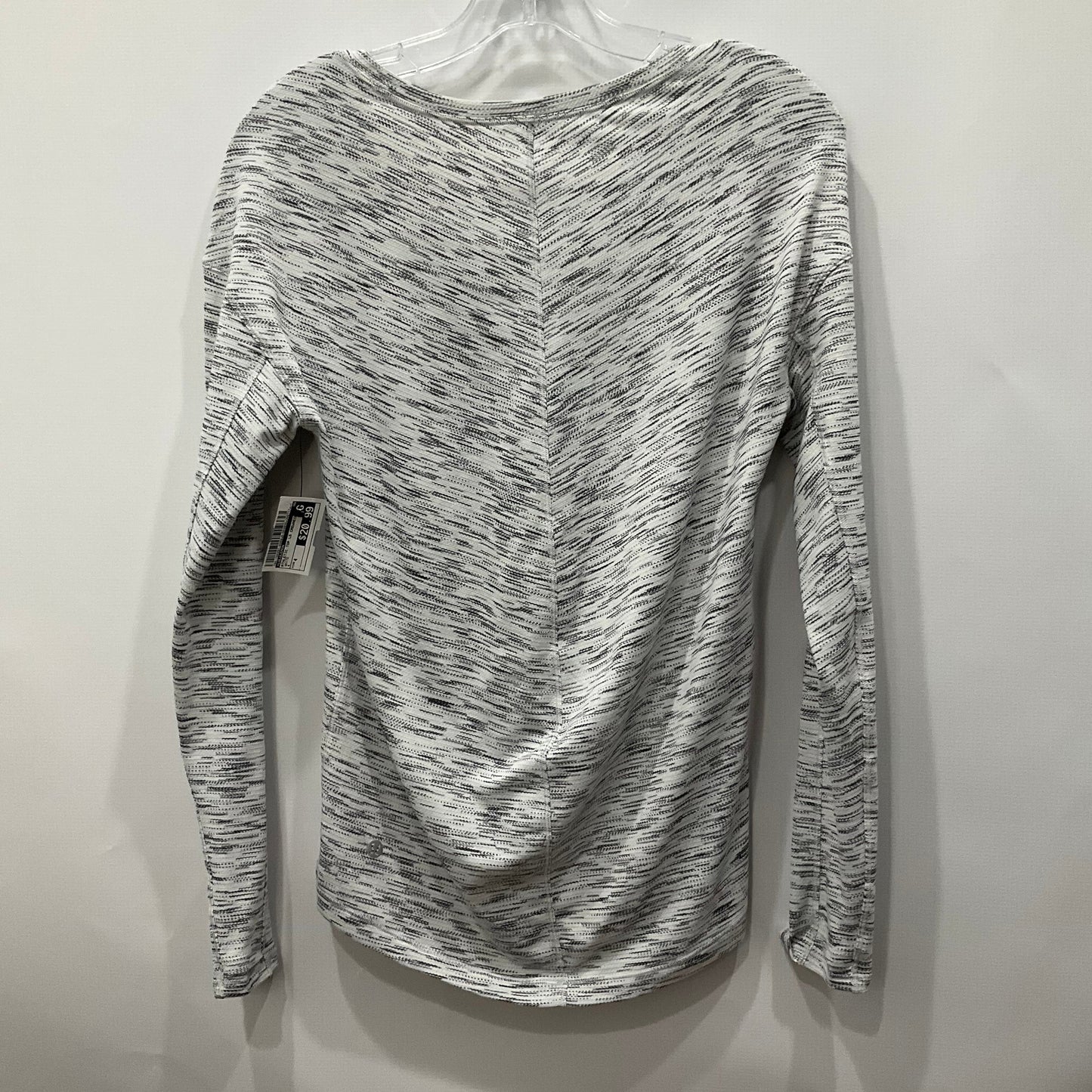 White Athletic Top Long Sleeve Crewneck Lululemon, Size 4