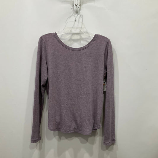 Athletic Top Long Sleeve Crewneck By Lululemon In Purple, Size: 8