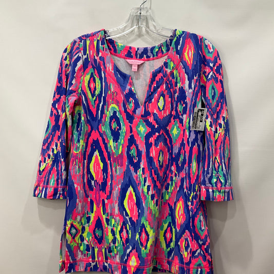 Multi-colored Tunic 3/4 Sleeve Lilly Pulitzer, Size Xs