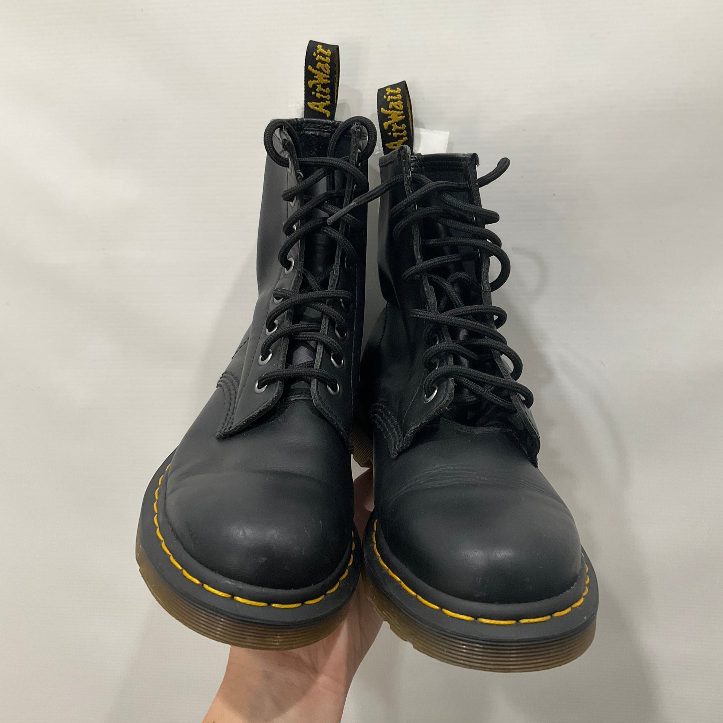 Black Boots Combat Dr Martens, Size 8