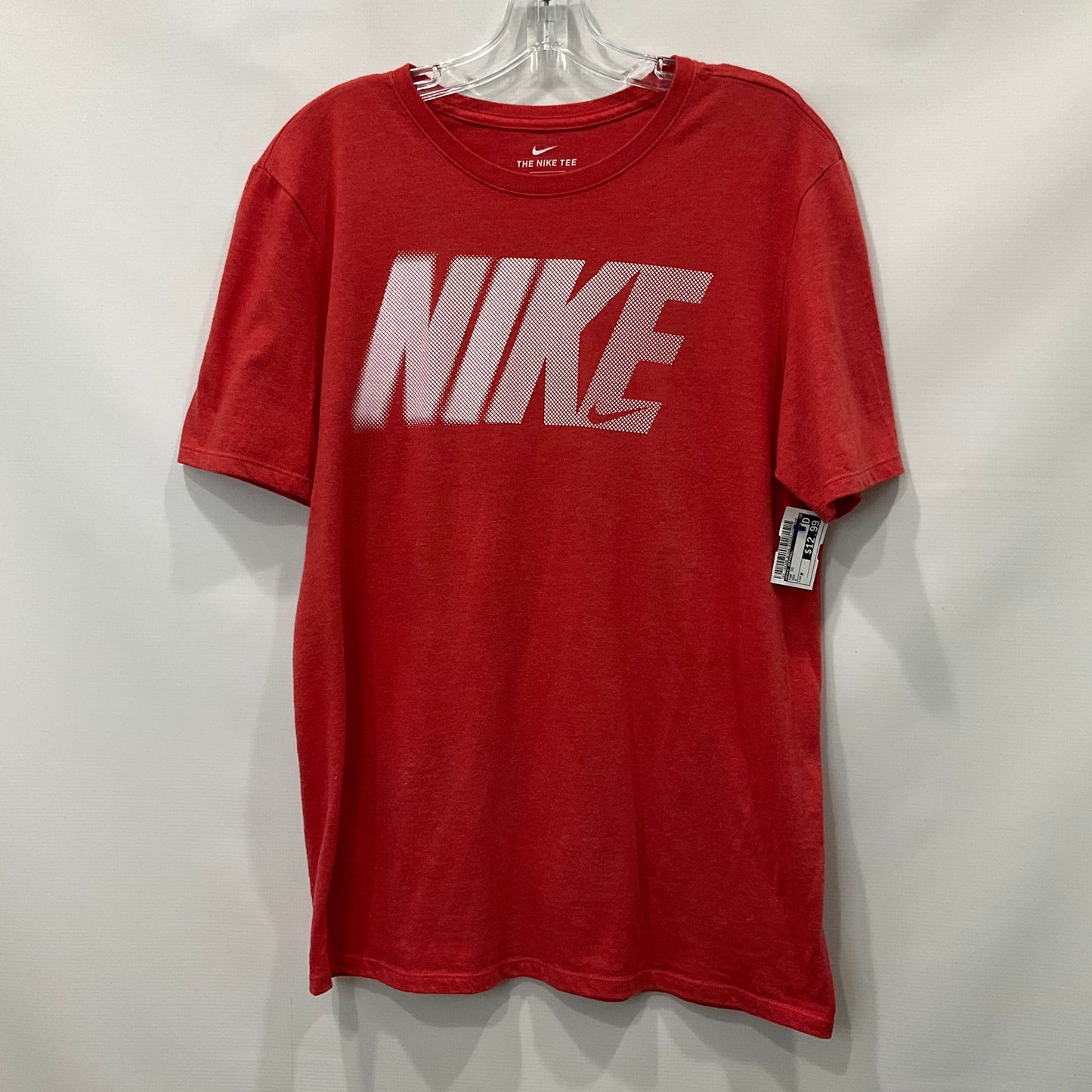 Red Top Short Sleeve Nike Apparel, Size M