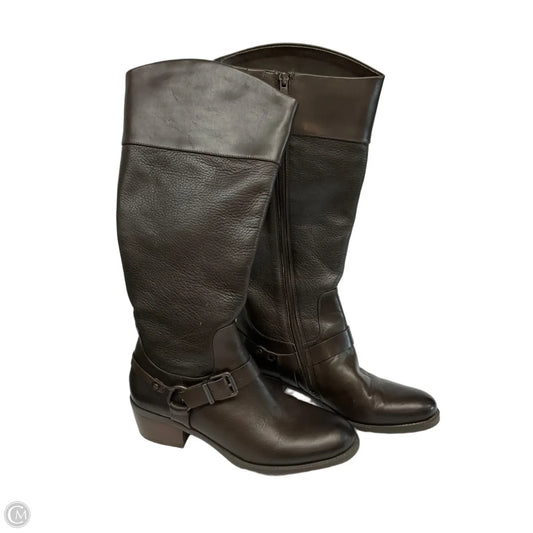 Boots Knee Heels By Vince Camuto In Brown, Size: 7.5
