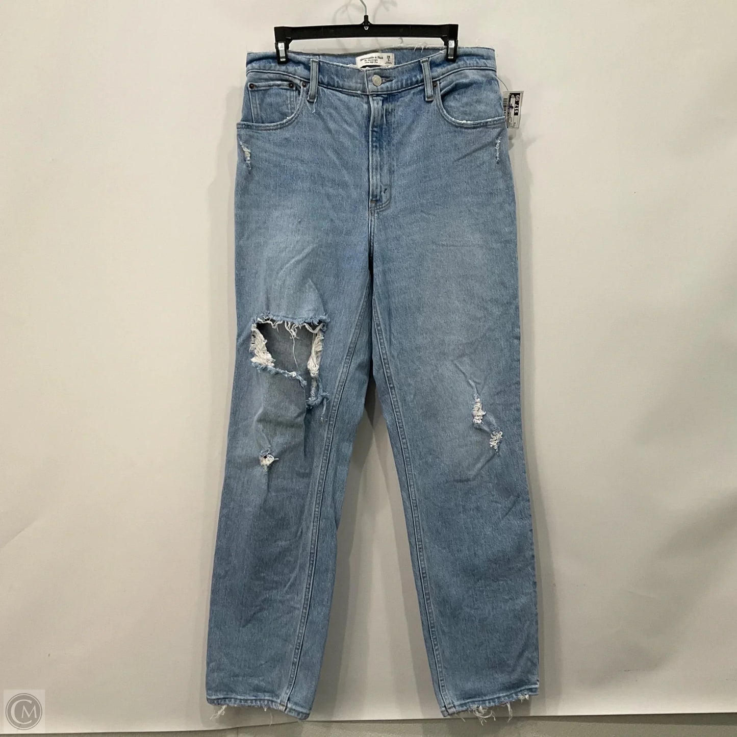 Jeans Straight By Abercrombie And Fitch In Blue Denim, Size: 6