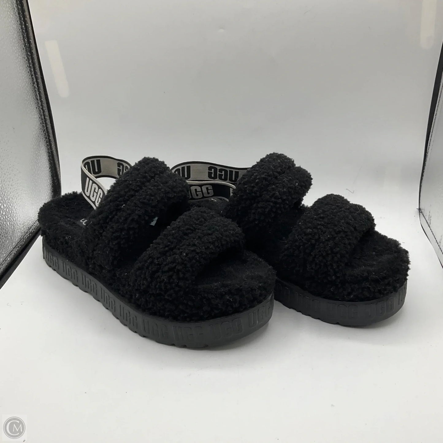 Sandals Designer By Ugg In Black, Size: 9