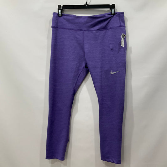 Purple Athletic Leggings Nike, Size L