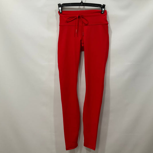 Red Athletic Leggings Fabletics, Size Xs