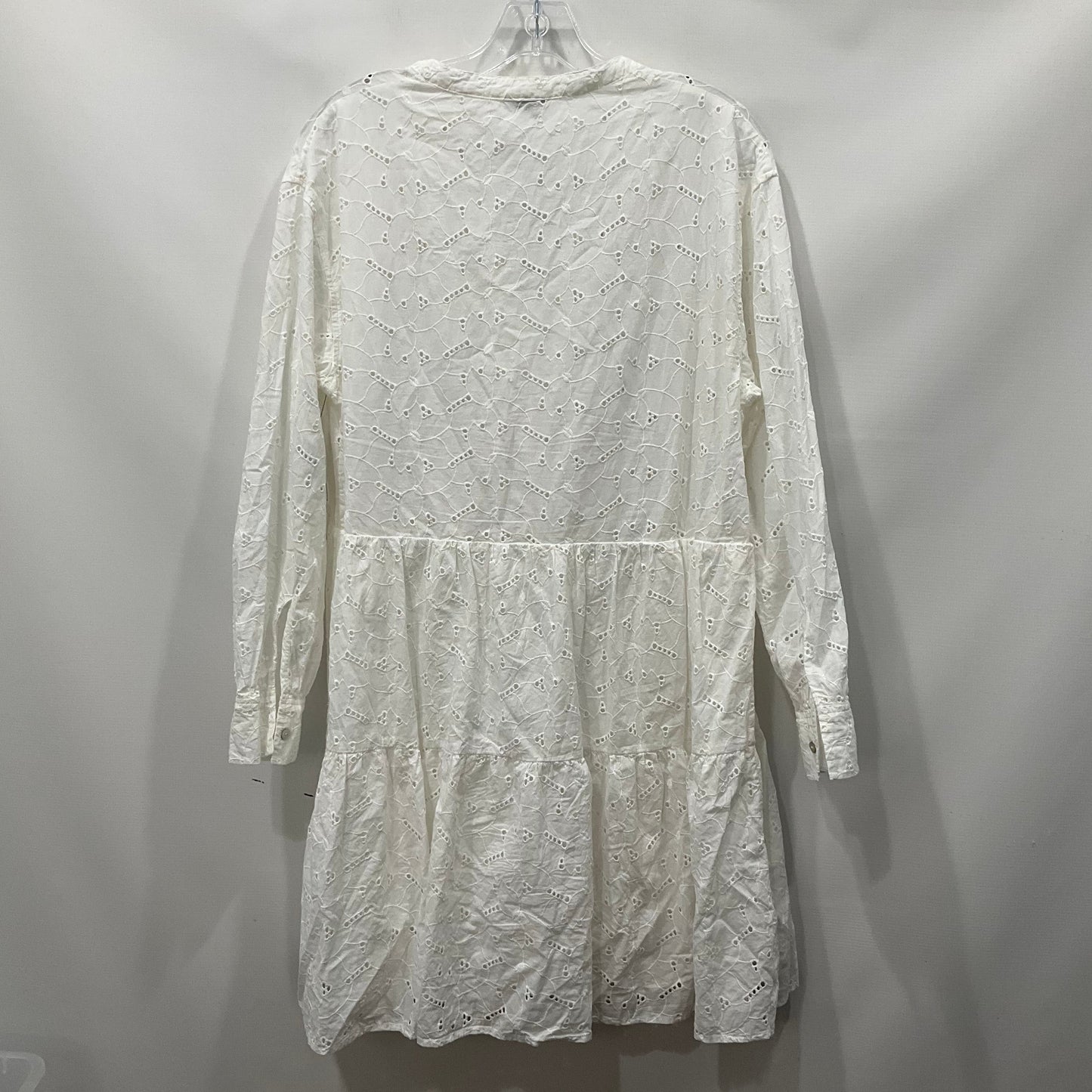 White Dress Casual Midi Rails, Size L