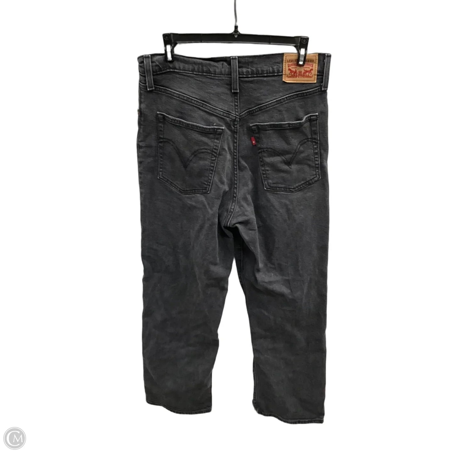 Jeans Straight By Levis In Black, Size: 10