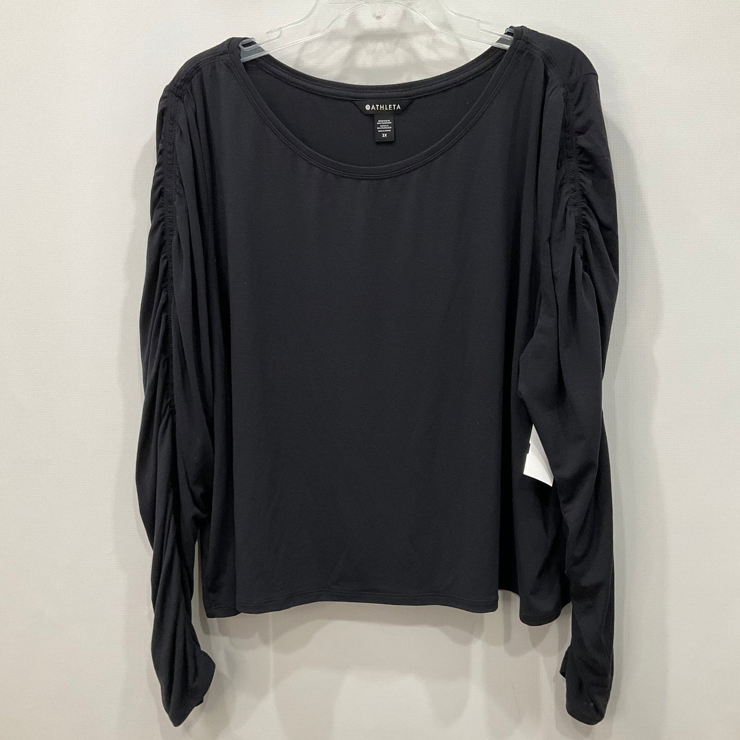 Top Long Sleeve By Athleta In Black, Size: 3x