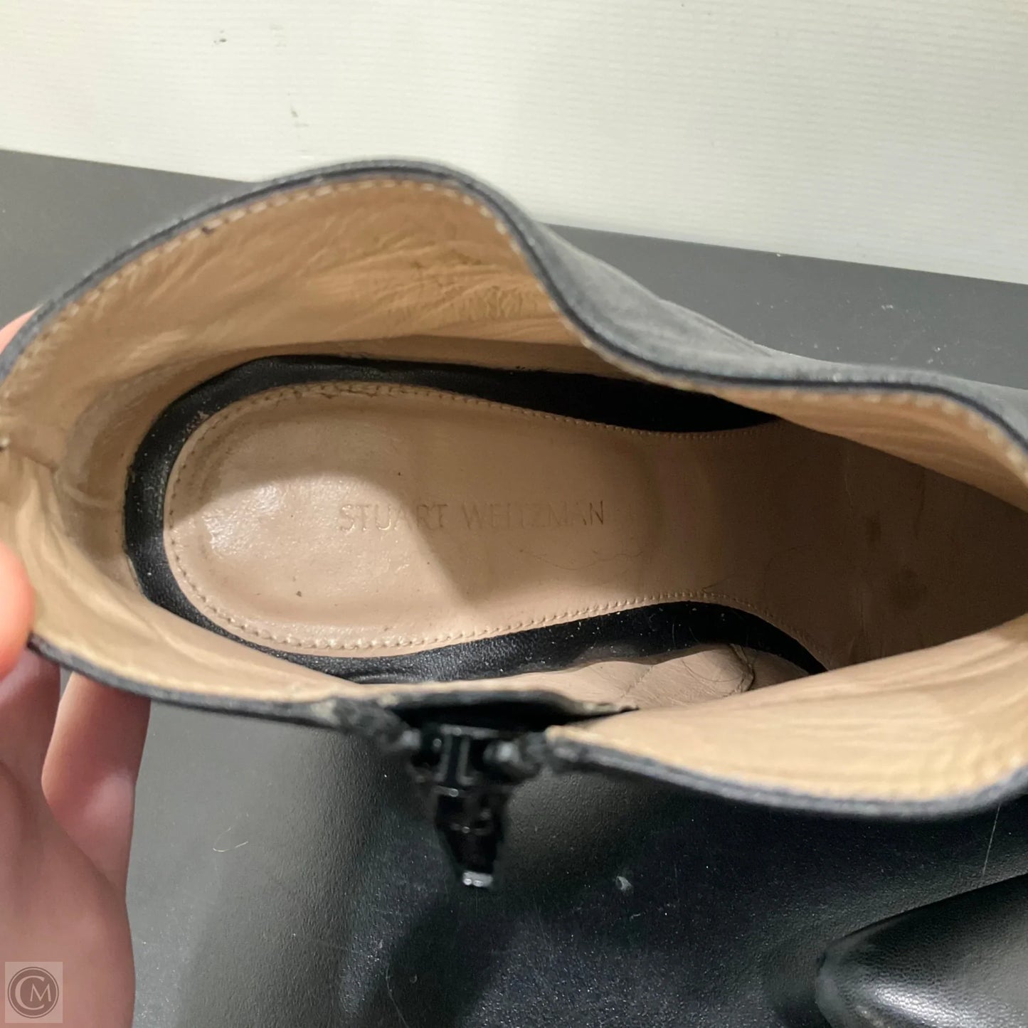 Boots Designer By Stuart Weitzman In Black, Size: 8.5