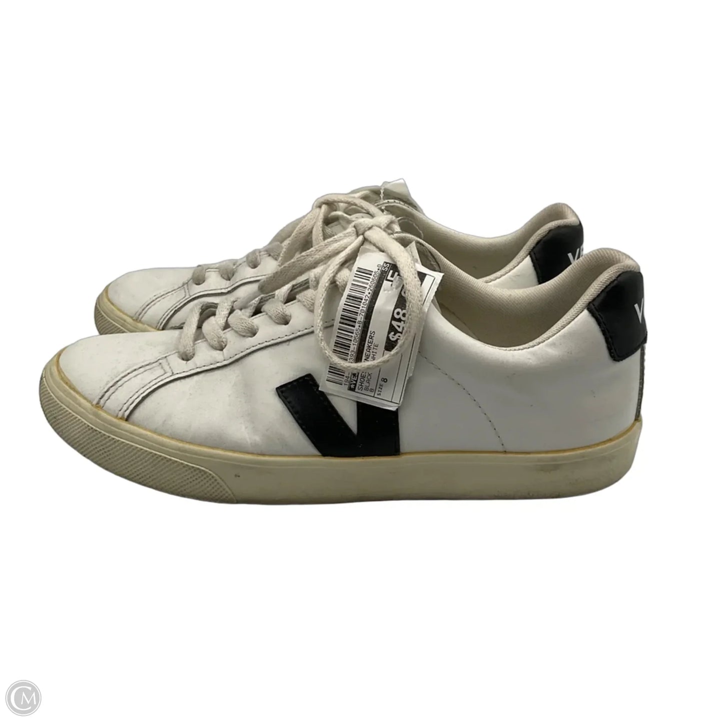 Shoes Sneakers By Veja In Black & White, Size: 8