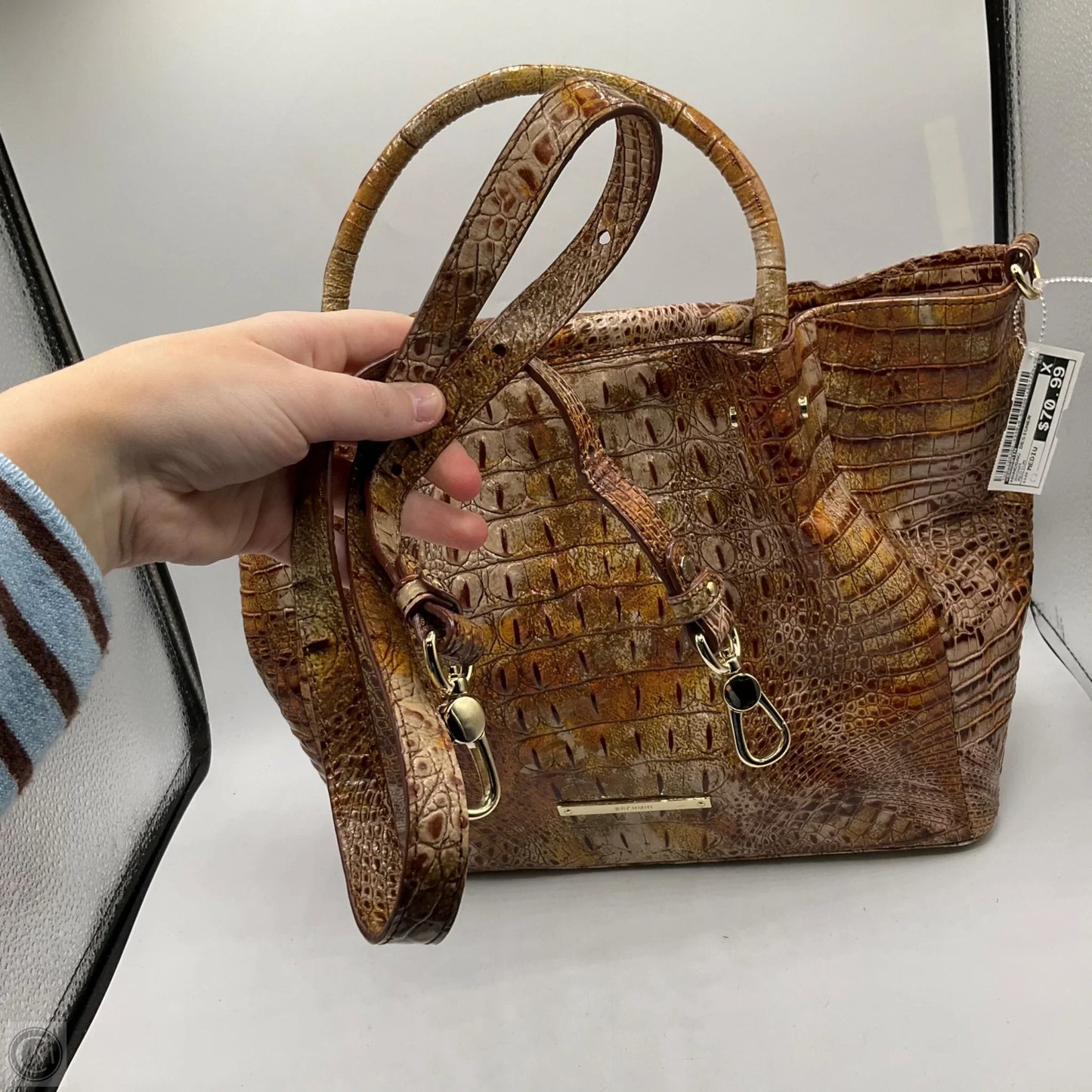 Handbag Designer By Brahmin, Size: Medium