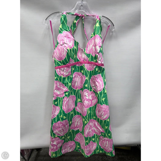Dress Designer By Lilly Pulitzer In Floral Print, Size: 12