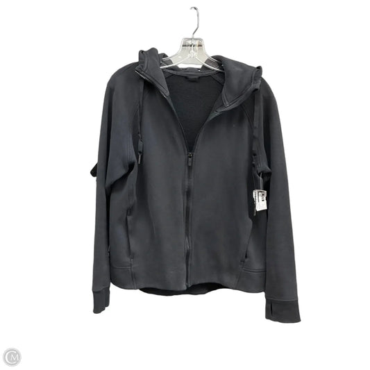 Athletic Jacket By Lululemon In Black, Size: 12