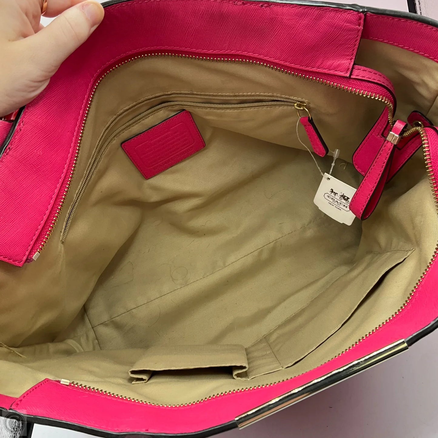 Handbag Designer By Coach, Size: Large