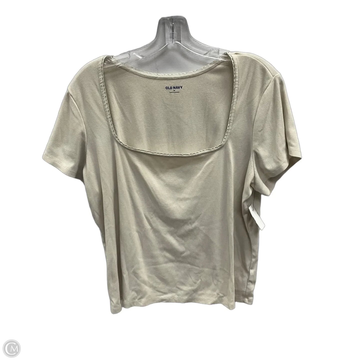 Top Short Sleeve By Old Navy In Beige, Size: 3x