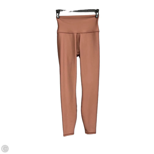 Athletic Leggings By Alo In Brown, Size: Xs