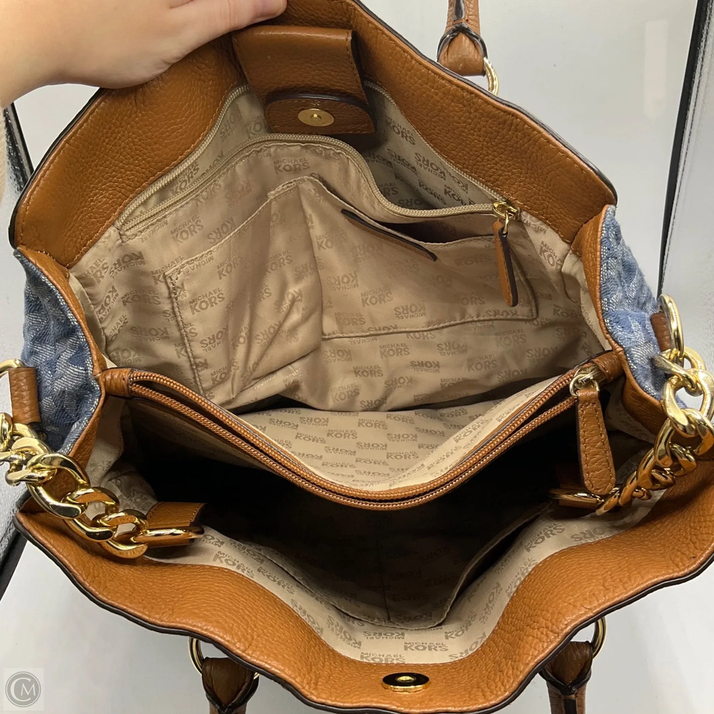 Handbag Designer By Michael Kors, Size: Large