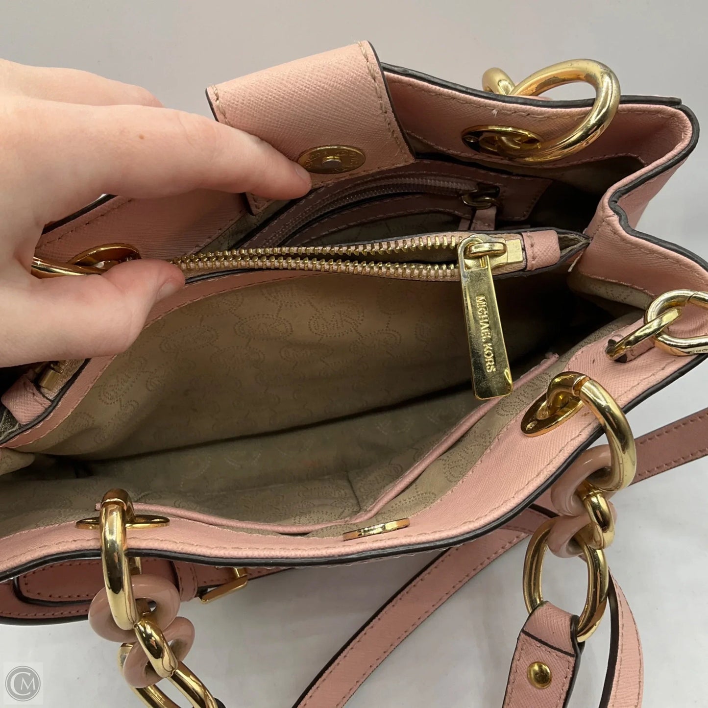 Crossbody Designer By Michael Kors, Size: Medium