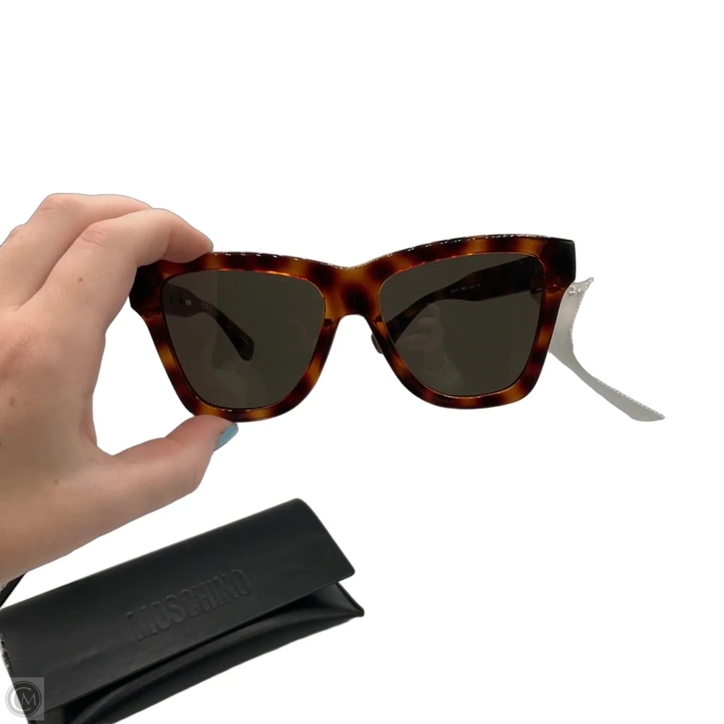 Sunglasses Luxury Designer By Moschino, Size: Medium