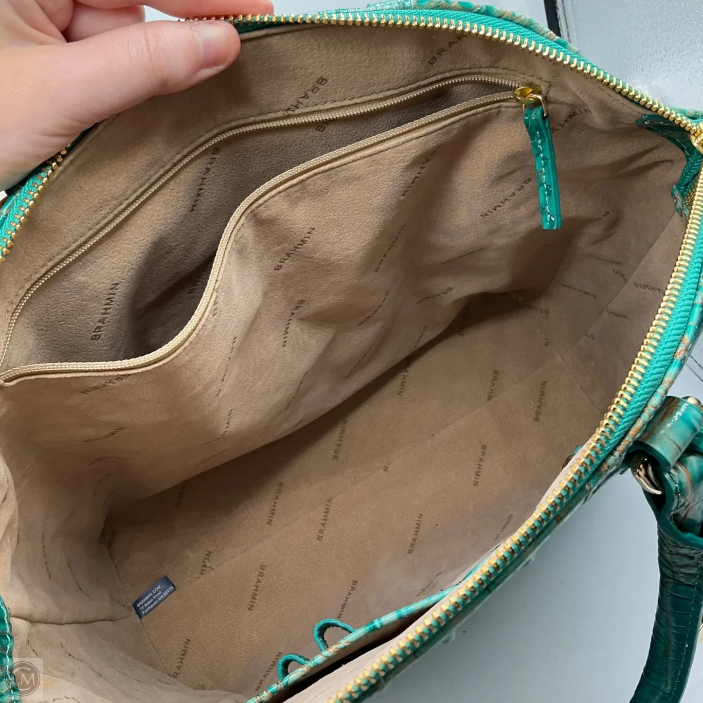 Handbag Designer By Brahmin, Size: Large