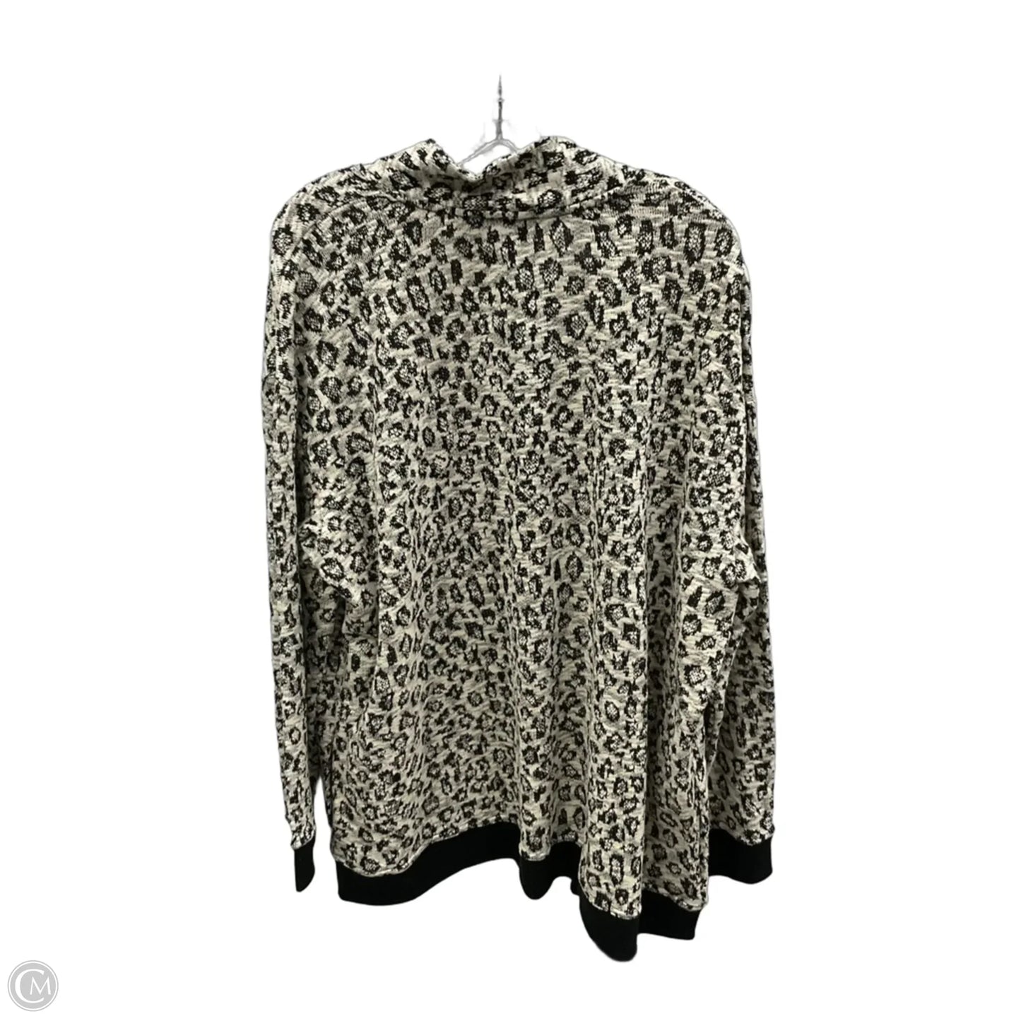 Cardigan By Jones And Co In Animal Print, Size: 2x