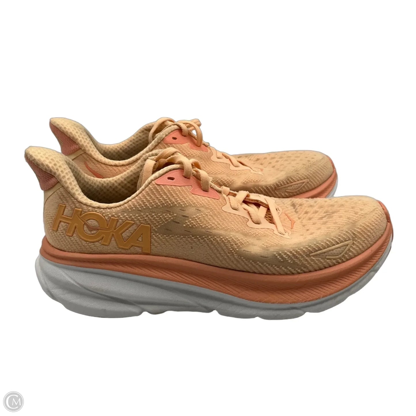 Shoes Athletic By Hoka In Peach, Size: 9